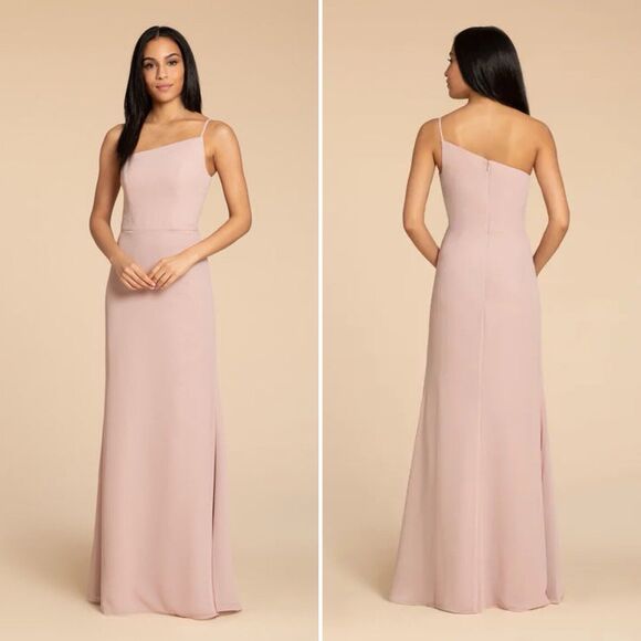 strapless open back dress Blush Dotted Tulle Custom Strapless Floor Length A-Line Wedding Dress, Black main image 1